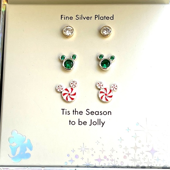 Disney °O° Mickey Mouse LA rocks ‘tis the season to be jolly earrings t… - Picture 2 of 3
